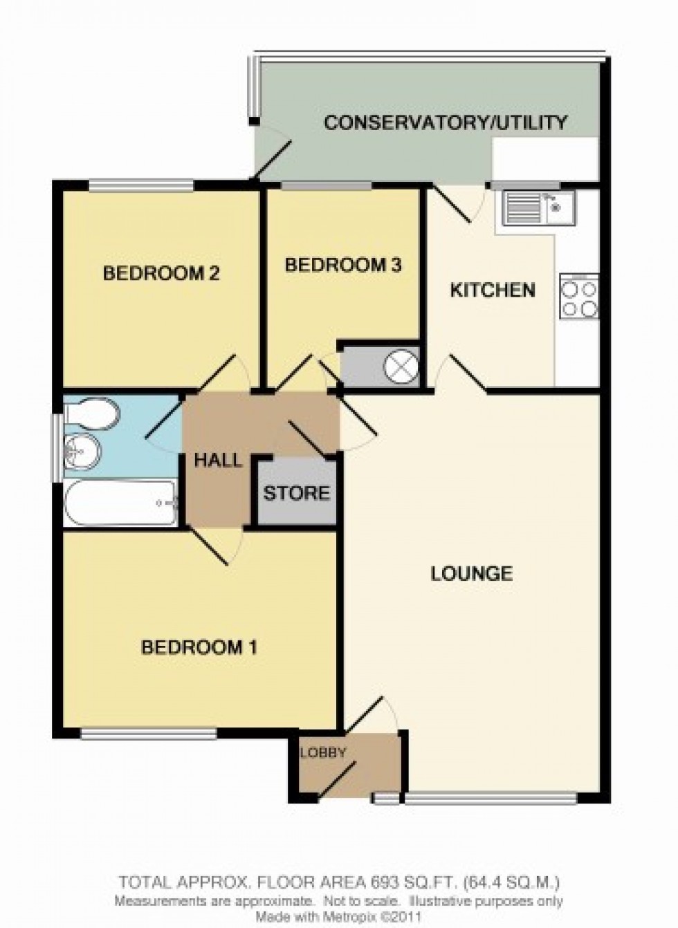 Floorplan for Castle Close, Weeting