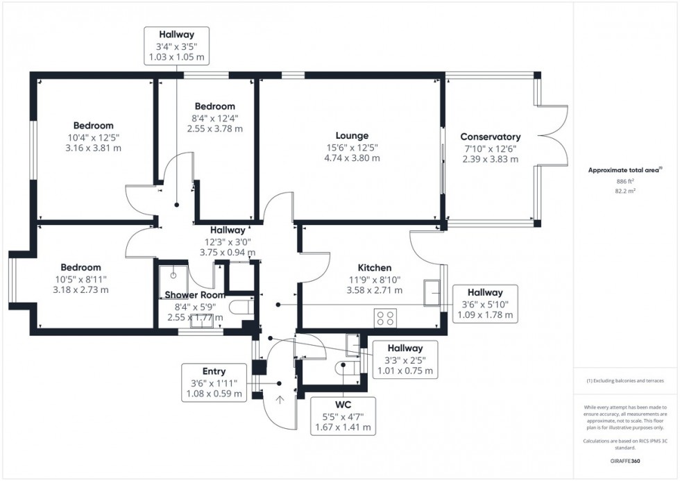 Floorplan for St. Thomas Close, Brandon