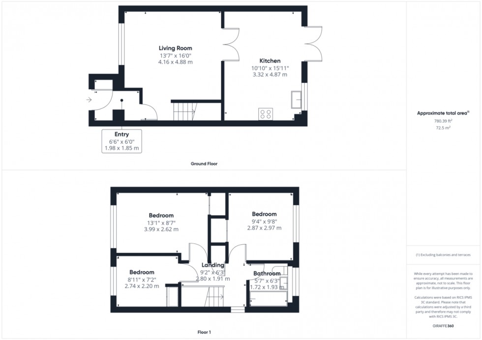 Floorplan for Keats Close, Thetford