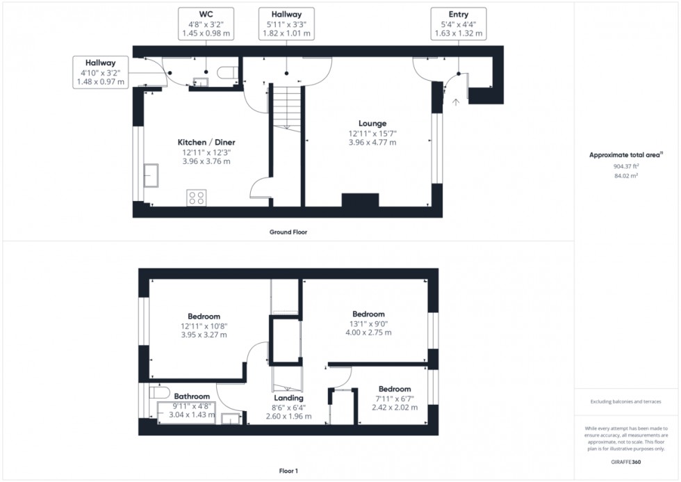 Floorplan for Anna Sewell Close, Thetford