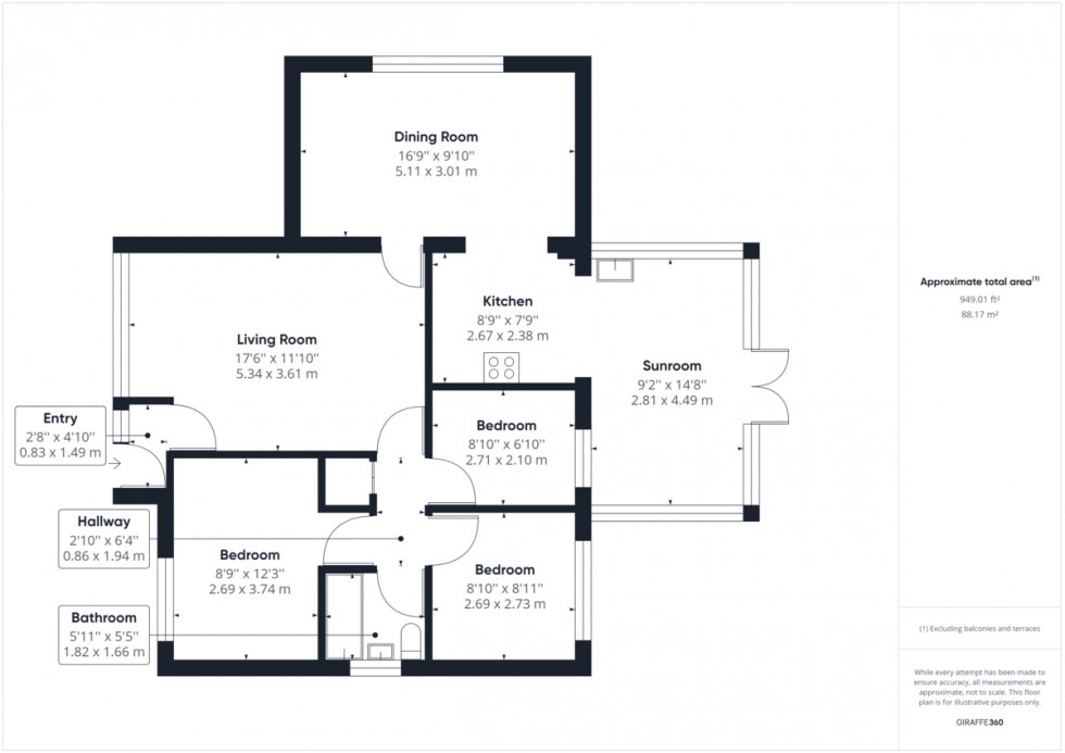 Floorplan for Castle Close, Weeting