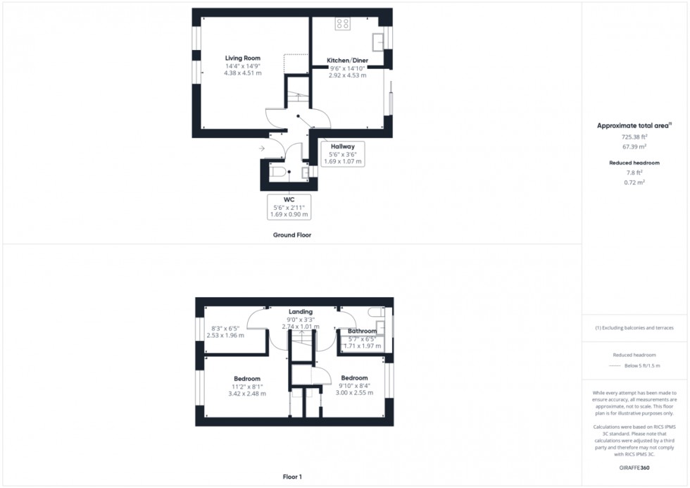 Floorplan for Celandine Close, Thetford