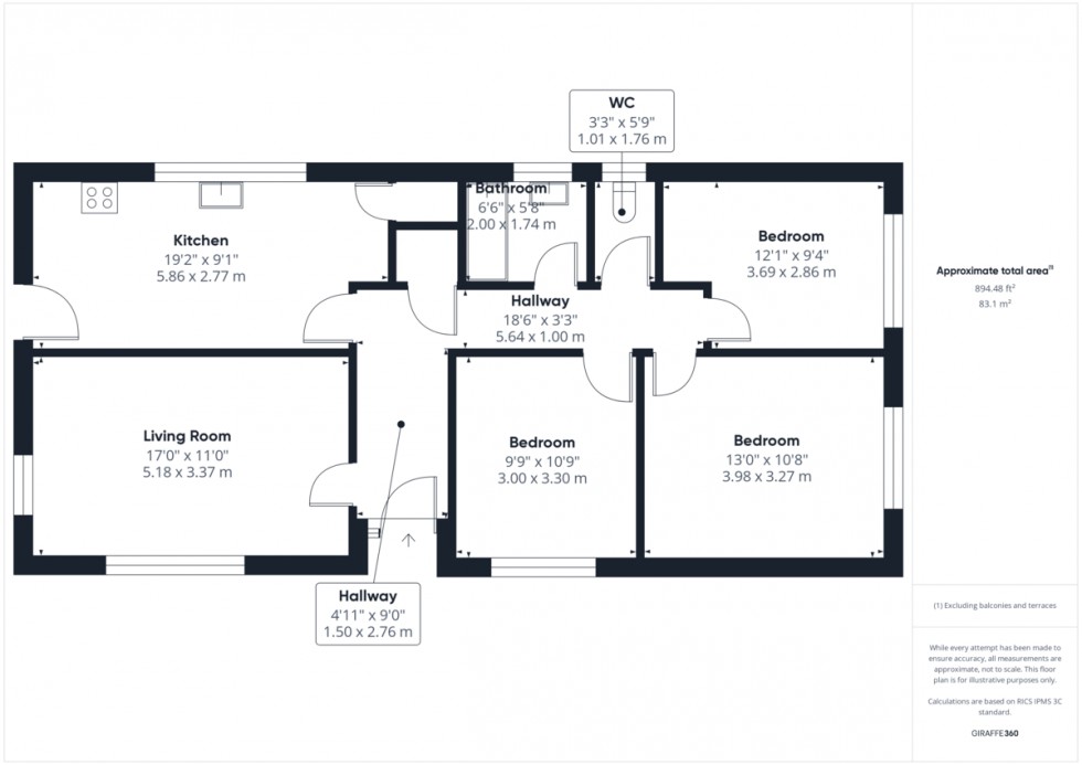 Floorplan for Cromwell Close, Weeting