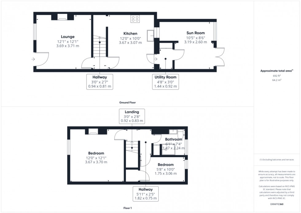 Floorplan for London Road, Brandon