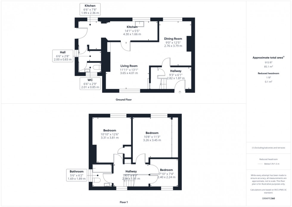 Floorplan for Nelson Crescent, Thetford