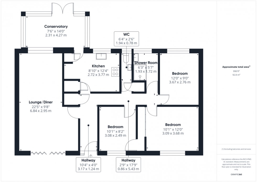 Floorplan for Stuart Close, Brandon