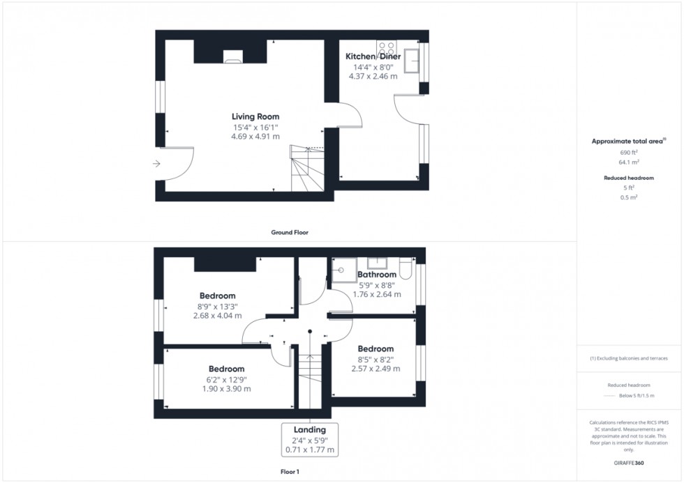 Floorplan for London Road, Brandon