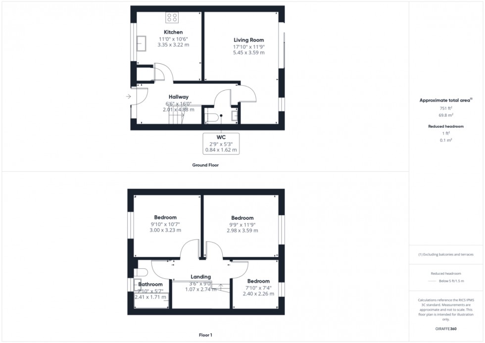 Floorplan for Old Mill Close, Whittington