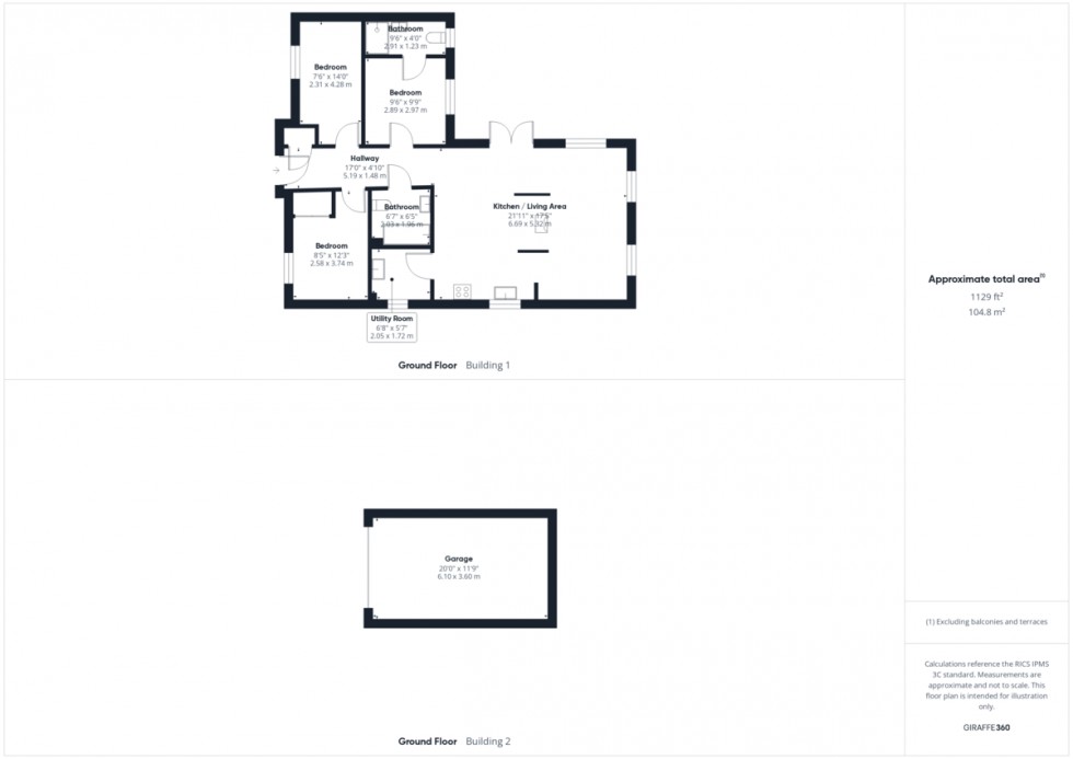 Floorplan for De Warrene Court, Methwold