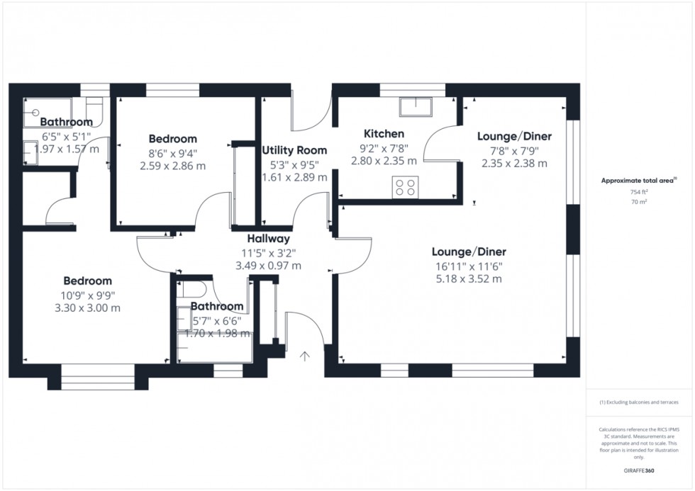 Floorplan for Rymer Court, Barnham