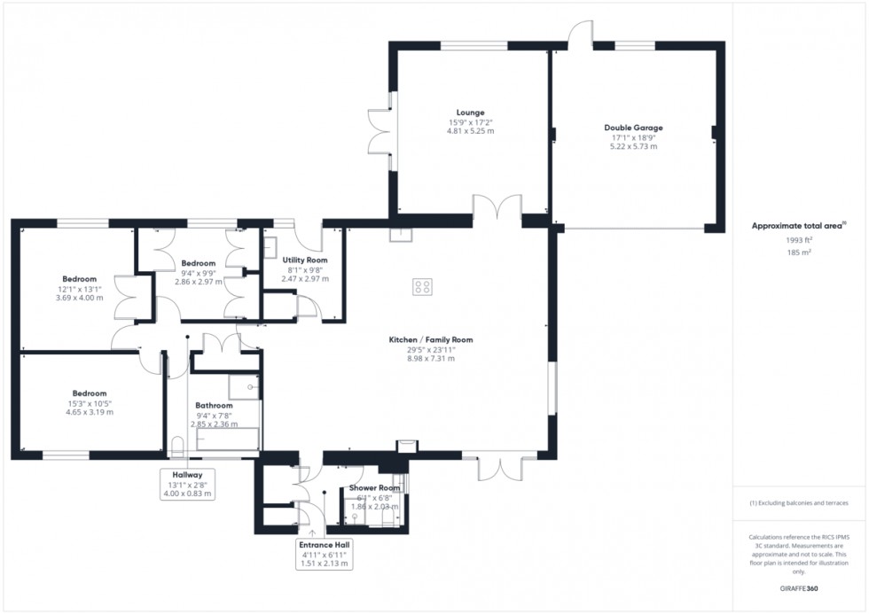 Floorplan for Douglas Close, Croxton