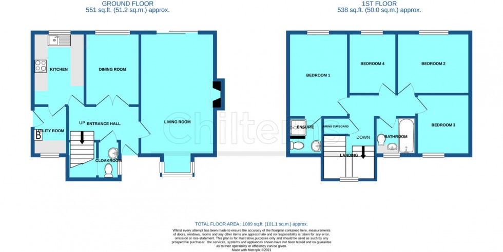 Floorplan for Riverside Way, Brandon